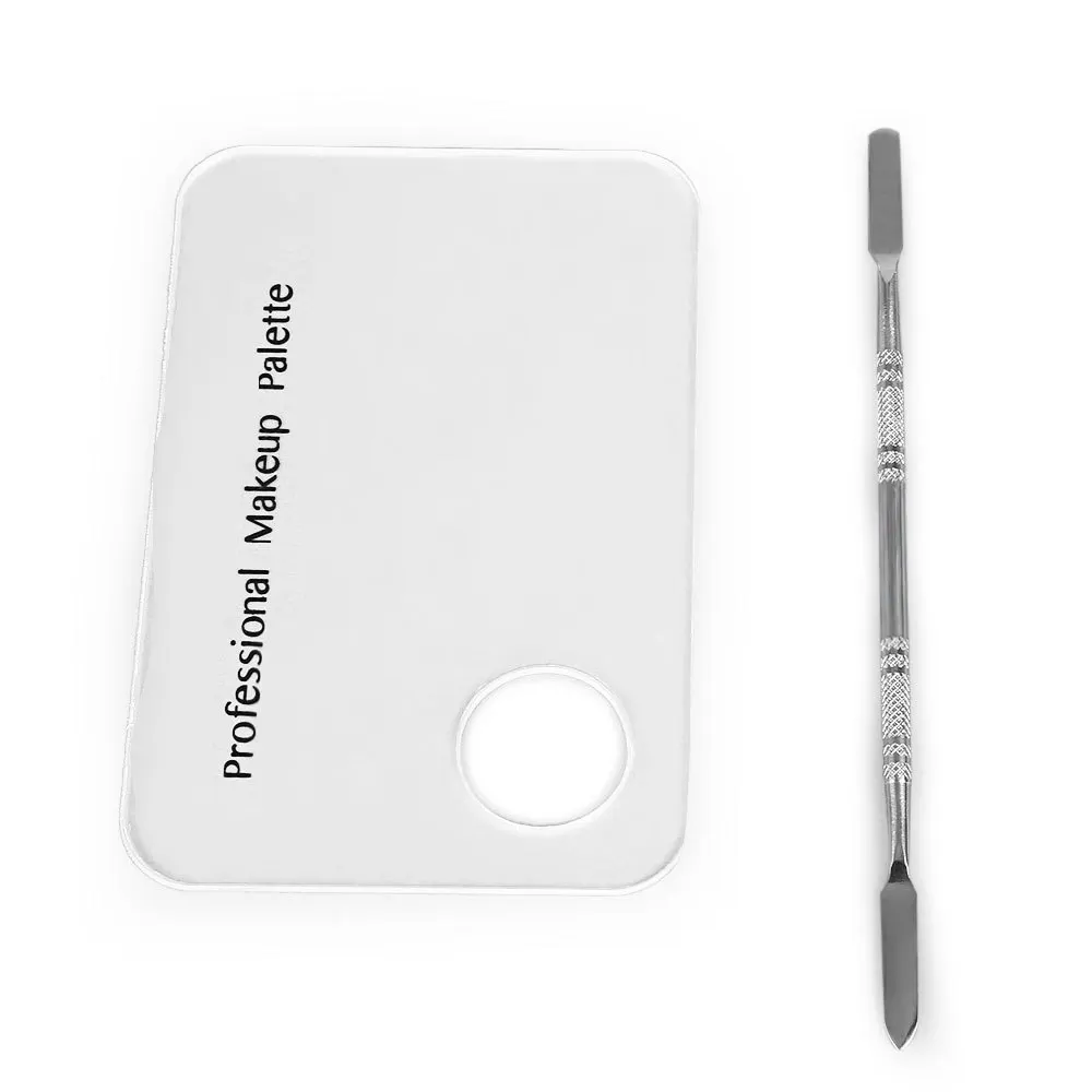 makeup nail art acrylic stainless steel silver color palette makeup