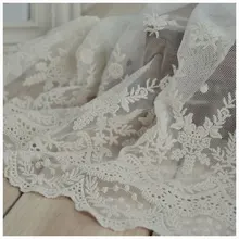 Trasporto Libero 23 Centimetri 9 Pollici 1 Yards/Lot Bianco Tessuto di Pizzo Decorazione Dell'indumento Taglio Z951