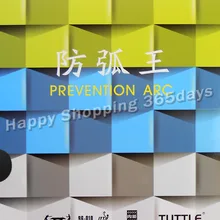 Tuttle King Of Anti-Spin(Tuttle Prevention Arc) pips-in настольный теннис/pingpong резиновый с губкой