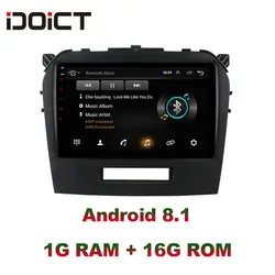 IDOICT Android 8,1 автомобильный dvd-плеер gps навигация Мультимедиа для Suzuki Vitara радио 2015-2016 автомобильный стерео wifi bluetooth