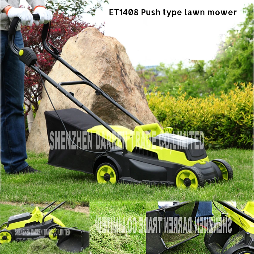 ET1408 24 V Electric Lawnmowers Hands Push type Grass Cutter Cordless Lawnmowers 320MM Cutting length 3850r