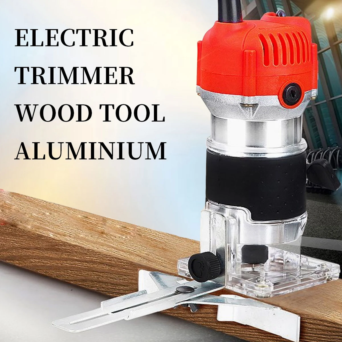 

800W 220V 30000RPM Electric Hand Trimmer Wood Router Laminate 6.35mm Durable Motor Carving Machine Woodworking DIY Power Tool