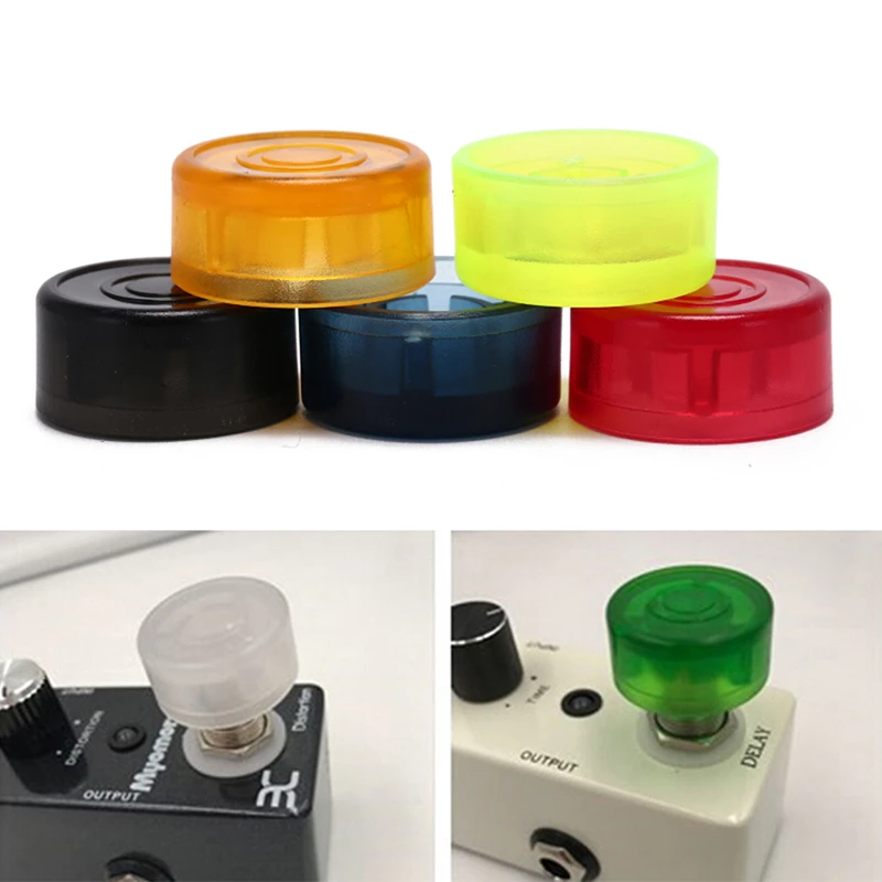 Healifty 10Pcs Pedale Interruttore A Pedale Topper Bottoni In Metallo Piede Chiodo di Pedale Del Tappo Topper Tappo di Protezione per Chitarra Effetto Del Pedale Make Effetto Pedana Più
