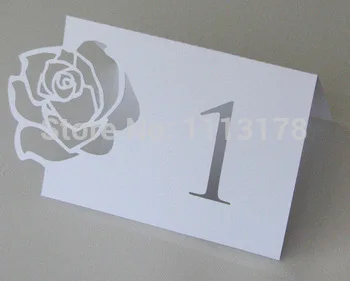 

Rose flower place number cards 1-30 wedding bridal baby shower Escort Seating Card birthday Bachelorette Party decorations