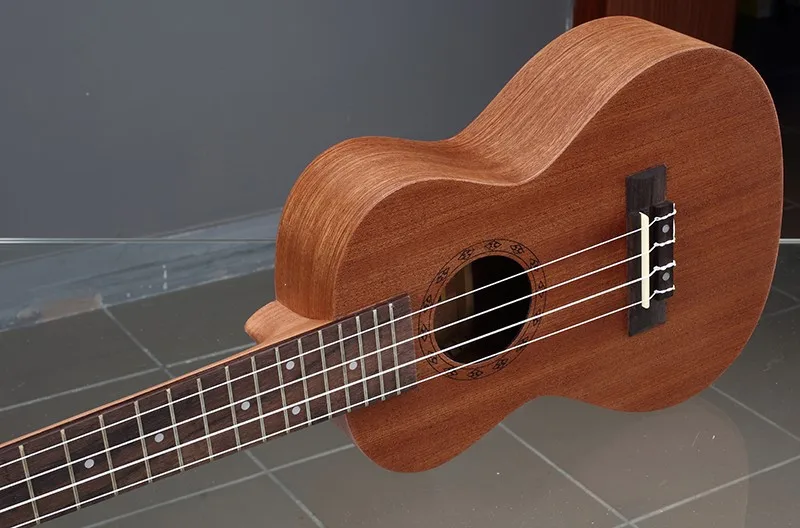 23 дюймов 4 струны Мини Акустическая гитара полный Sapele Ukulele музыкальные Струнные инструменты гитара 17 ладов палисандр гитары UC-110