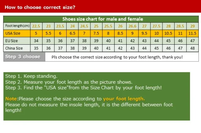 children sizes