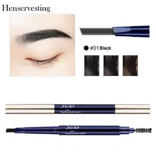 Многофункциональный инструмент Функция длительный карандаш для бровей с Кисть косметическая двусторонняя