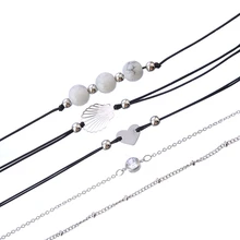 5 шт./компл. полые оболочки шаблон Циркон Любовь браслет для женщин Шарм Новая мода ювелирные изделия