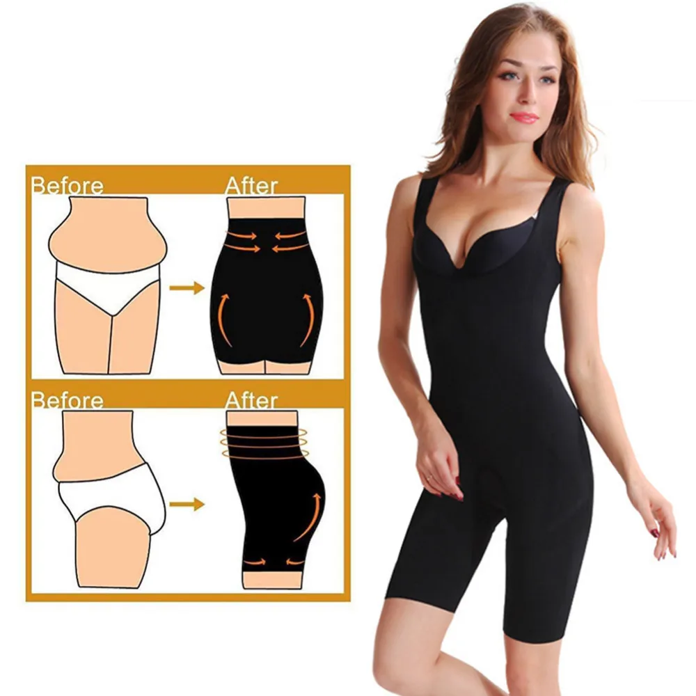 

Women Shapewear Bodysuits Lift Rear Slim Tummy Control Shapewear Bamboo Fiber Seamless Bodysuit Girdles Body Shaper Bodysuits