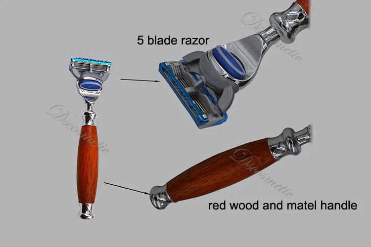 Новая деревянная Чистая щетка для бритья барсука и безопасная бритва Набор/наборы