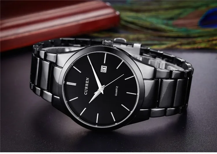 CURREN кварцевые часы мужские брендовые военные наручные часы мужские полностью стальные известные деловые мужские часы водонепроницаемые Relogio Masculino