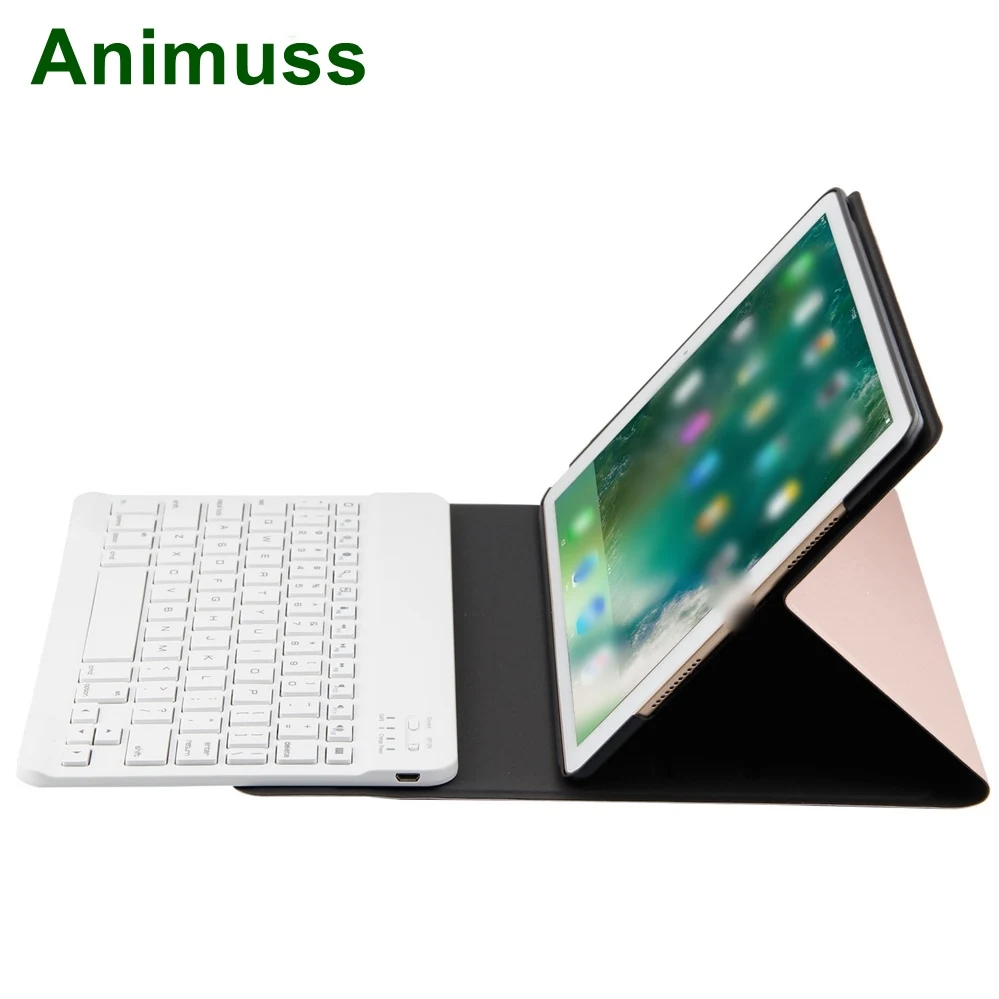 

Animuss Factory Price USB Charge Wireless Bluetooth Keyboard Case For Apple iPad Pro 10.5