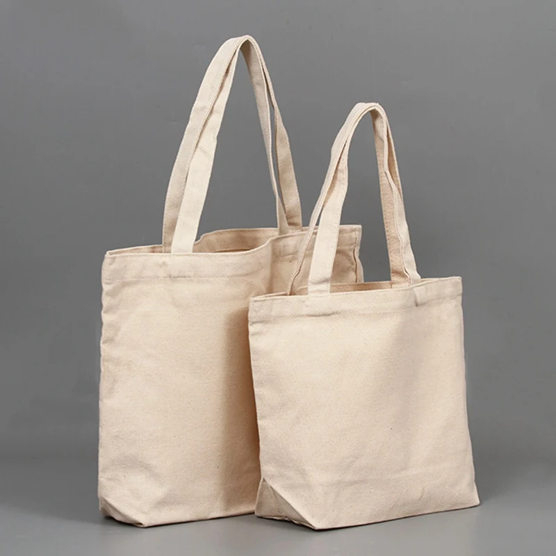 

Blank Pattern Canvas Shopping Bags Eco Reusable Foldable Shoulder Bag Handbag Tote Cotton Tote Bag Wholesale Custom