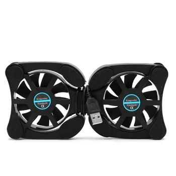 

Foldable Cool Cooler Cooling USB Dual Fans Notebook Stand Fan Pad w/2 Fan for 14.1'' Laptop Notebook