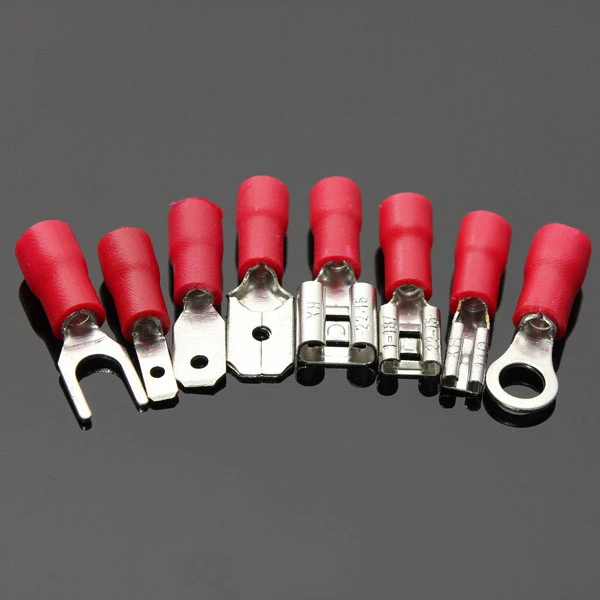 Excellway? EC08 280pcs Assorted Electrical Fork Ring Spade Crimp Terminal Wire Connector Box Kit