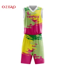 Сублимационные цветные баскетбольные комплекты высокого качества oem дизайн