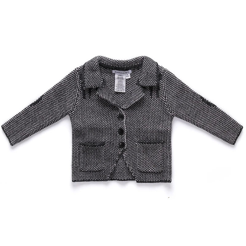 Cena Modny sweter dla chłopca 2 8 lat dzianinowy kardigan dla dzieci wiosna szary chłopięcy swetry trui TS07