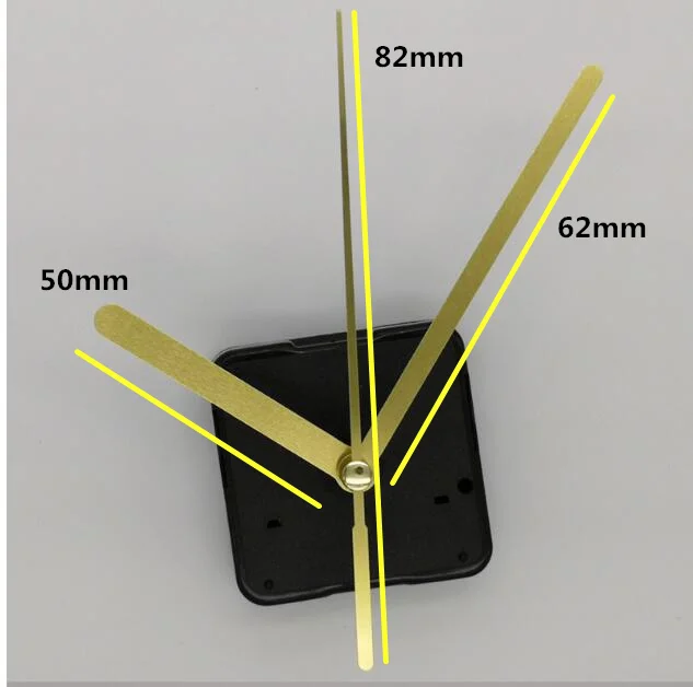 

DIY Clock Mechanism Classic Hanging gold Quartz Watch Wall Clock Movement Parts Repair Replacement Essential Tools 18mm shaft