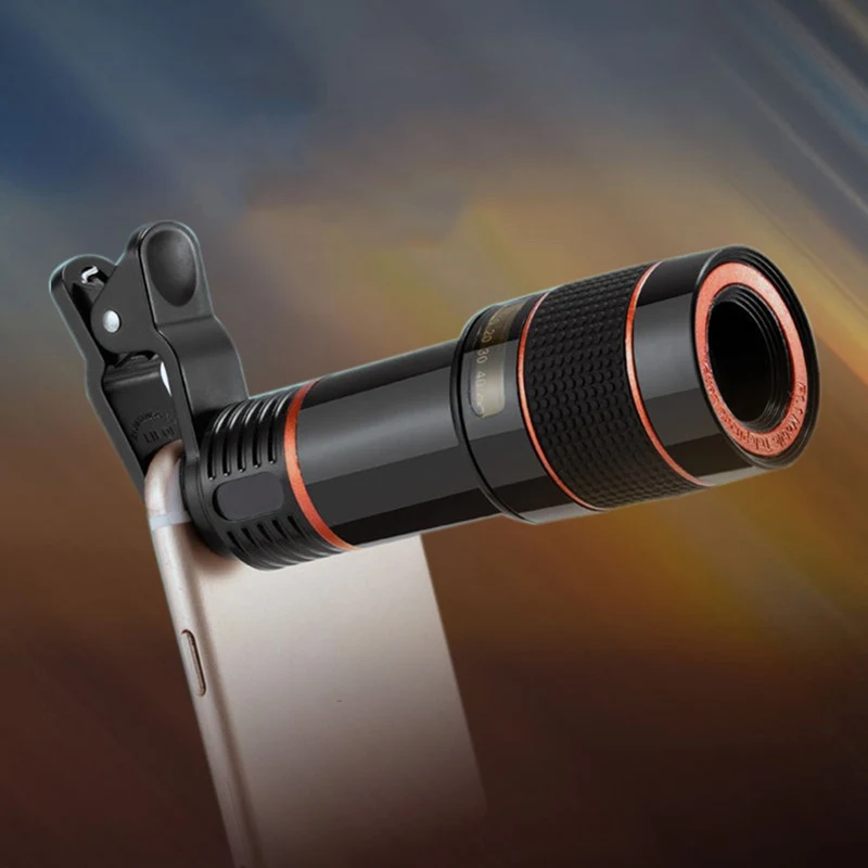 Высокое качество клип-на 12x оптический зум телескопический объектив для мобильного телефона HD телескоп объектив камеры для универсального мобильного телефона