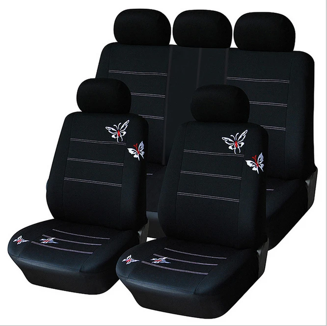Butterfly Embroidered font b Car b font Seat Cover Universal Fit Most Vehicles Seats font b