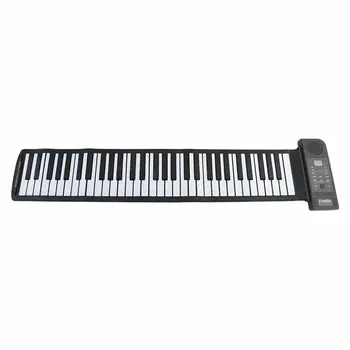

Portable Roll-Up Flexible Electronic Piano Keyboard Multifunctional Silicone Folding Hand Roll Piano