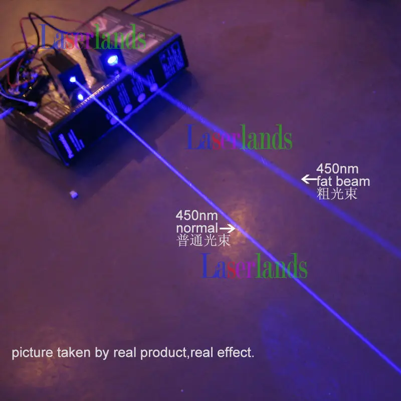 

STAGE LIGHTING Show 350mW Blue Fat Beam 445nm 450nm Laser Diode Module 12V w/TTL