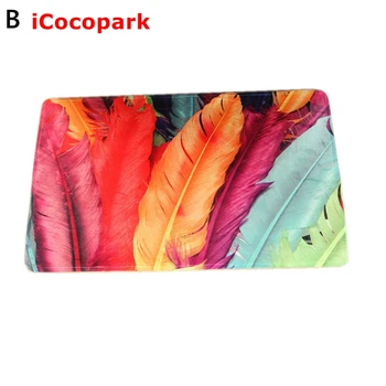 

NiceRug Rinbow Feather leaves Non-Slip mats entrance door child living room bedroom bathroom carpet doormat