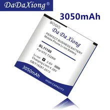 Da Xiong 3050mAh BL11100 аккумулятор для телефона htc Desire V/VC/VT T328w T328d T328t Sensation XE Z710E G14 G17 EVO 3D X515d X515m