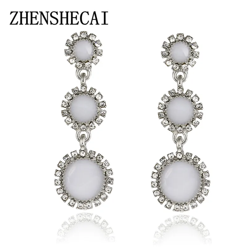 

Multicolor crystal jewelry oval shape ladies sexy super large stud earring stud earrings Valentine's Day for women
