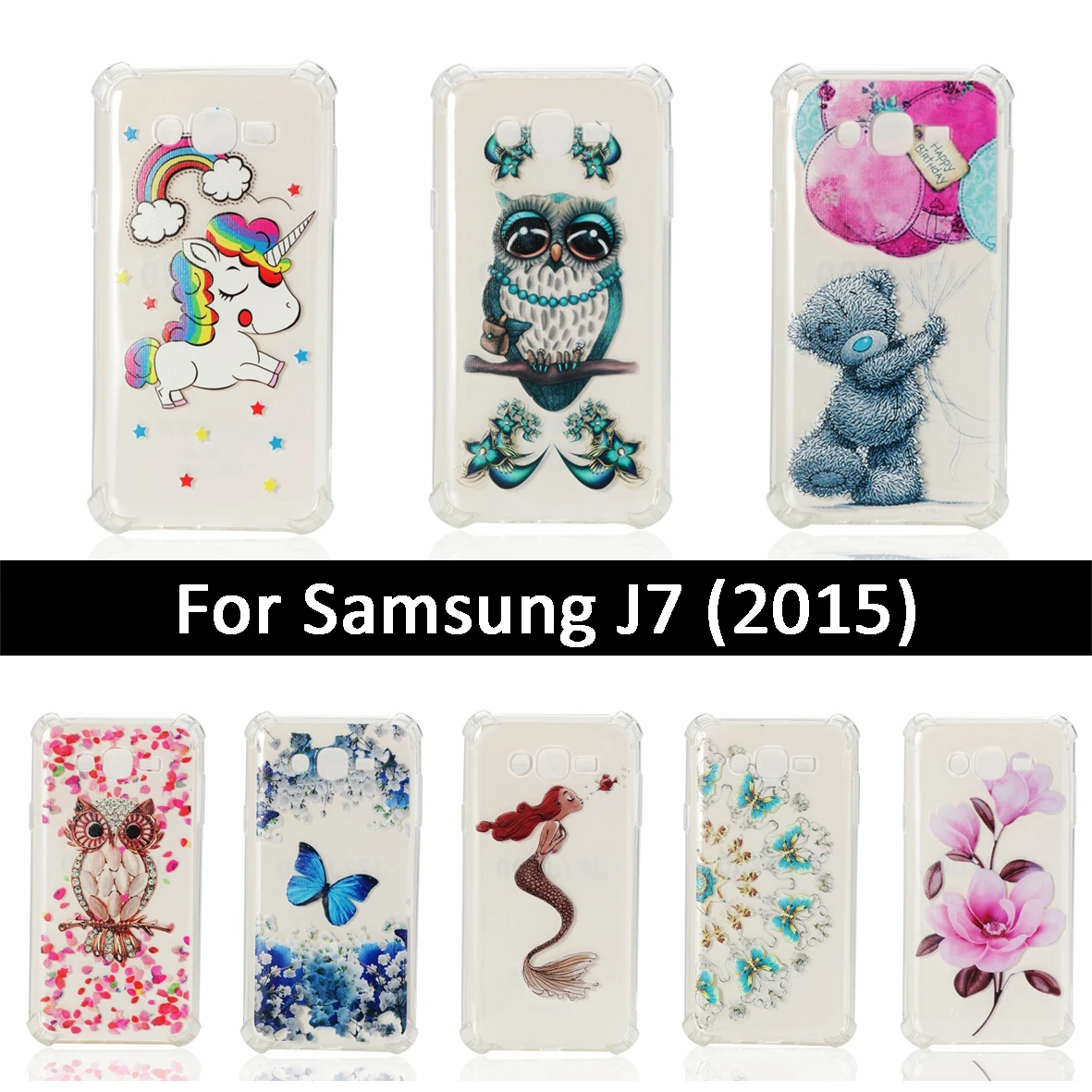 Модный милый чехол с узором для Samsung Galaxy J7 2015 J700 J700F задняя крышка телефона J5 J 7 700