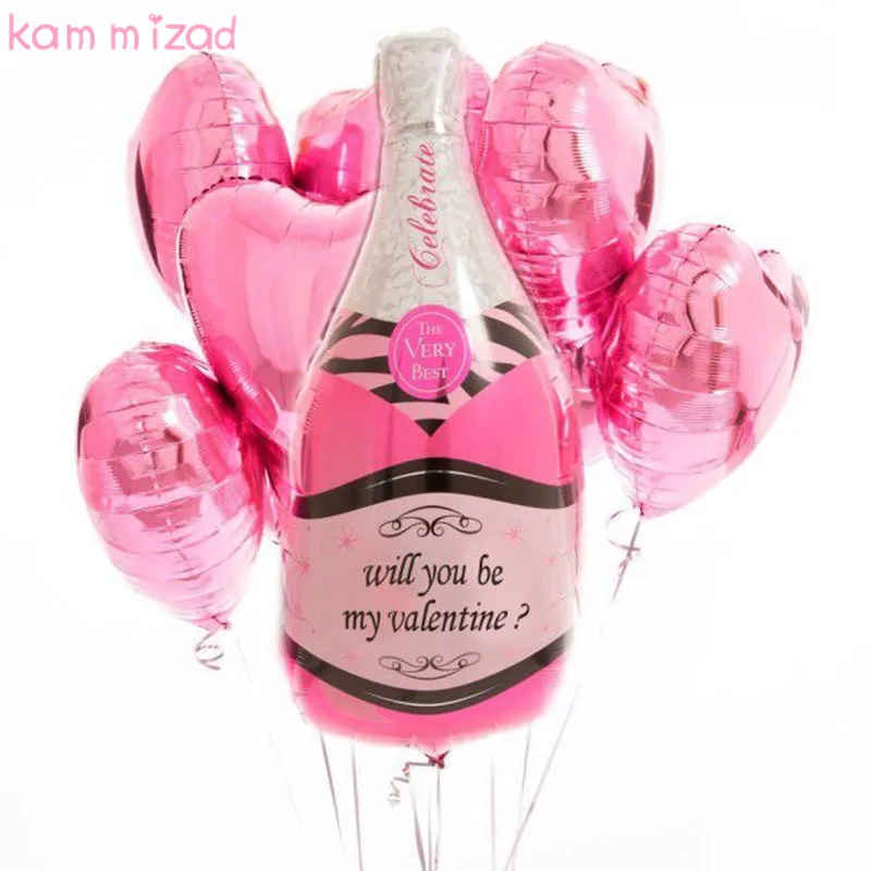 

KAMMIZAD birthday foil helium Balloon Pink Latex Ballons Kids Favors girls party Decoration Baby Shower Wedding Party supplies