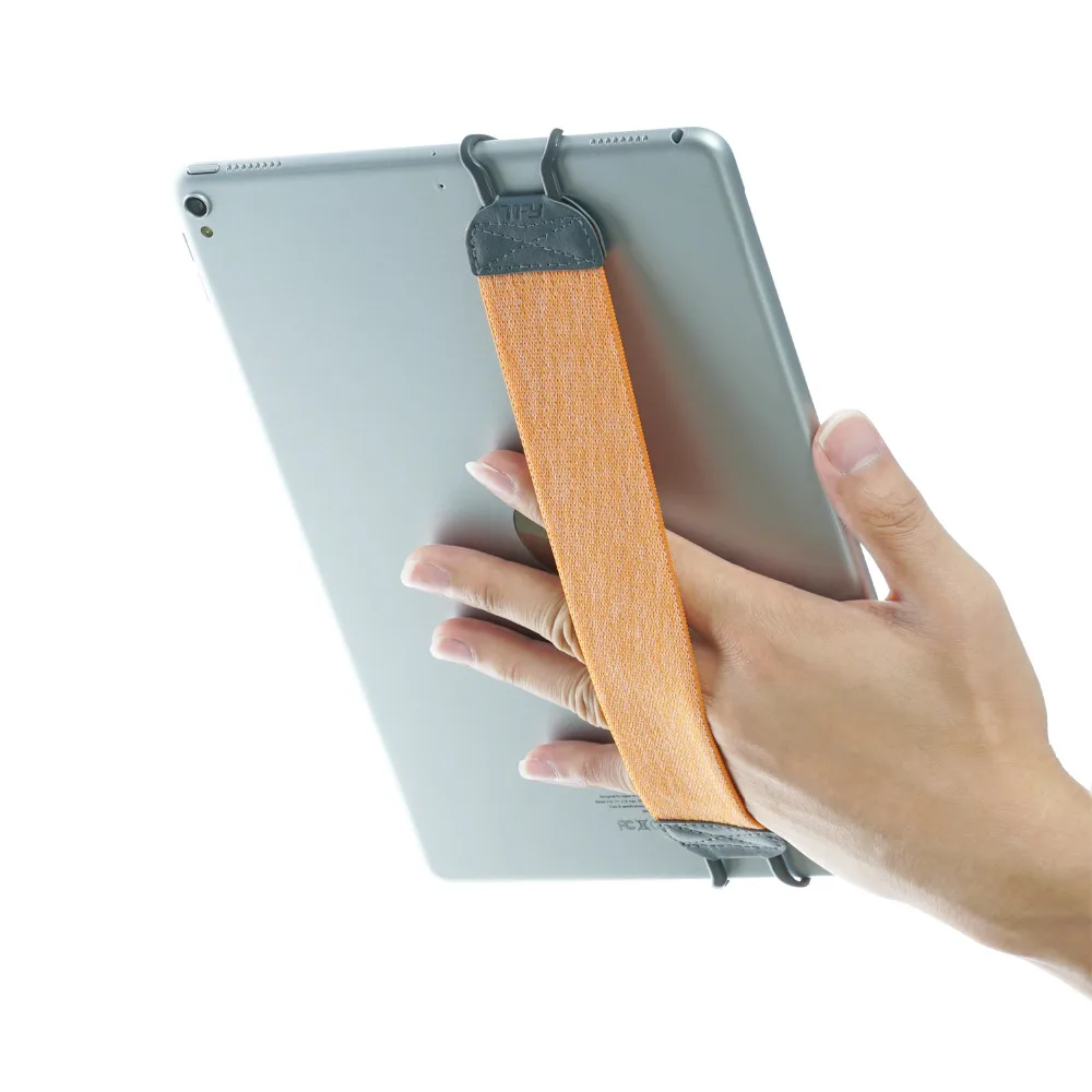 

TFY Security Hand Strap Holder for Tablets, i Pad, & e-Readers - i Pad Pro, i Pad mini 4, Samsung Galaxy and More - Orange