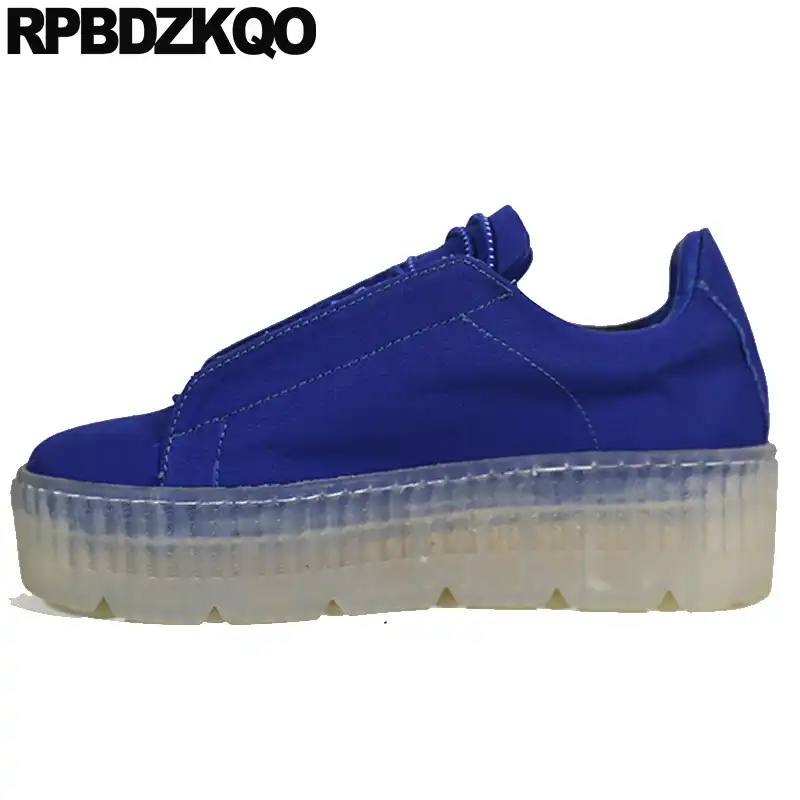 black thick sole trainers