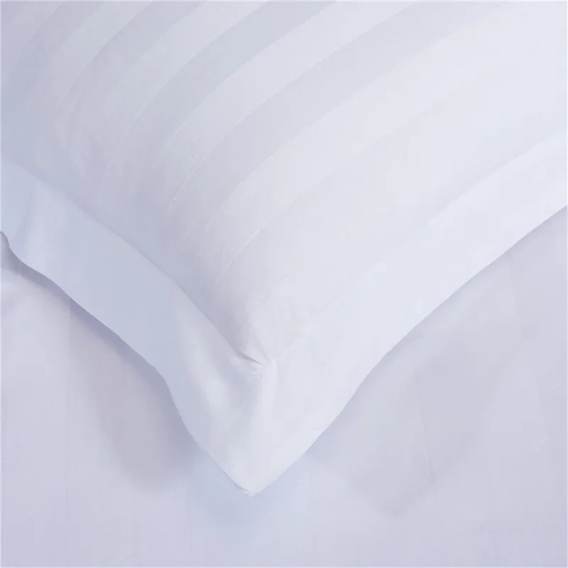 1pc 100% Cotton Pillow Case Classice White Stripe Pillow Cover Home Bedroom Hotel Bedding Pillowcase Pillow Sham