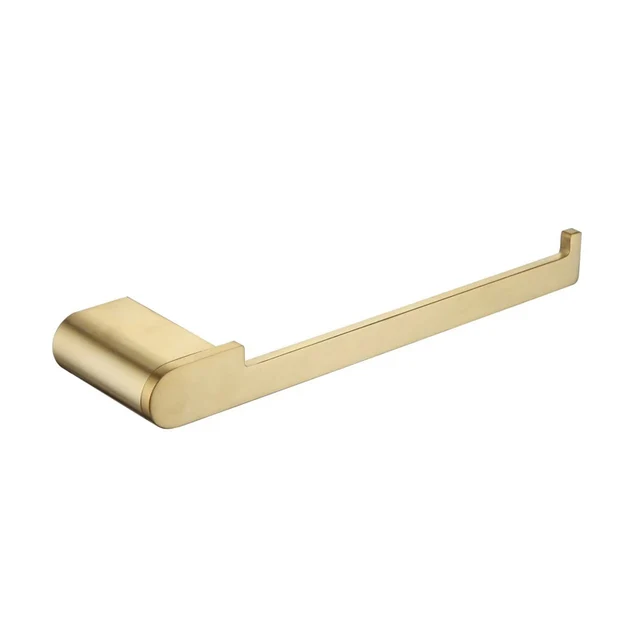 Newly Gold Bathroom Accessories Set Wall Mounted Towel Bar Holder Toilet Paper Holder Brushed Brushed Bathroom Hardware Set Towel Ring