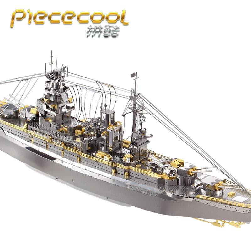 Piececool NAGATO класс линкор P091-SG 3d металлическая Сборная модель головоломка креативные игрушки домашний интерьер украшения P110-GS