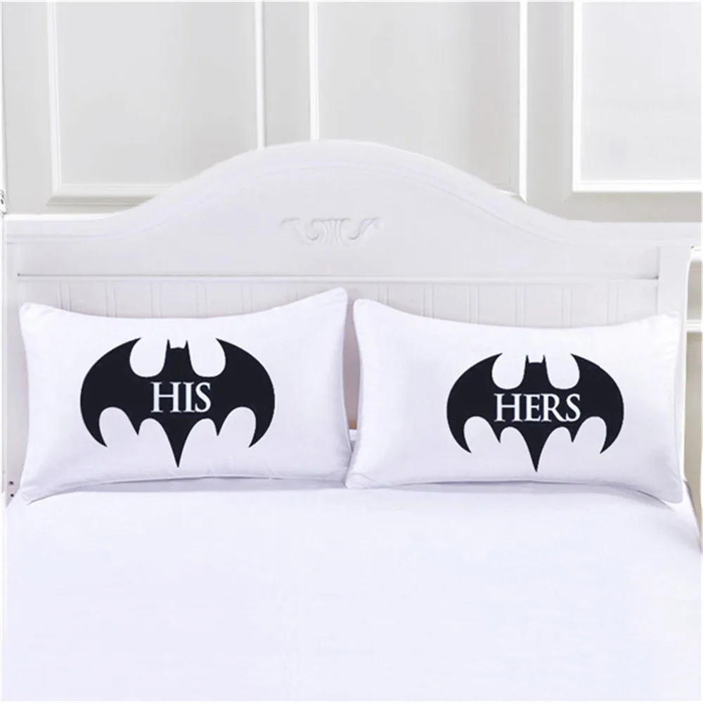 

Batman Lovers Pillow Case Hotel Home Pillows Cases Cover Room Pillowcase Bedding Decorative Polyester Bedroom Pillowcases Covers