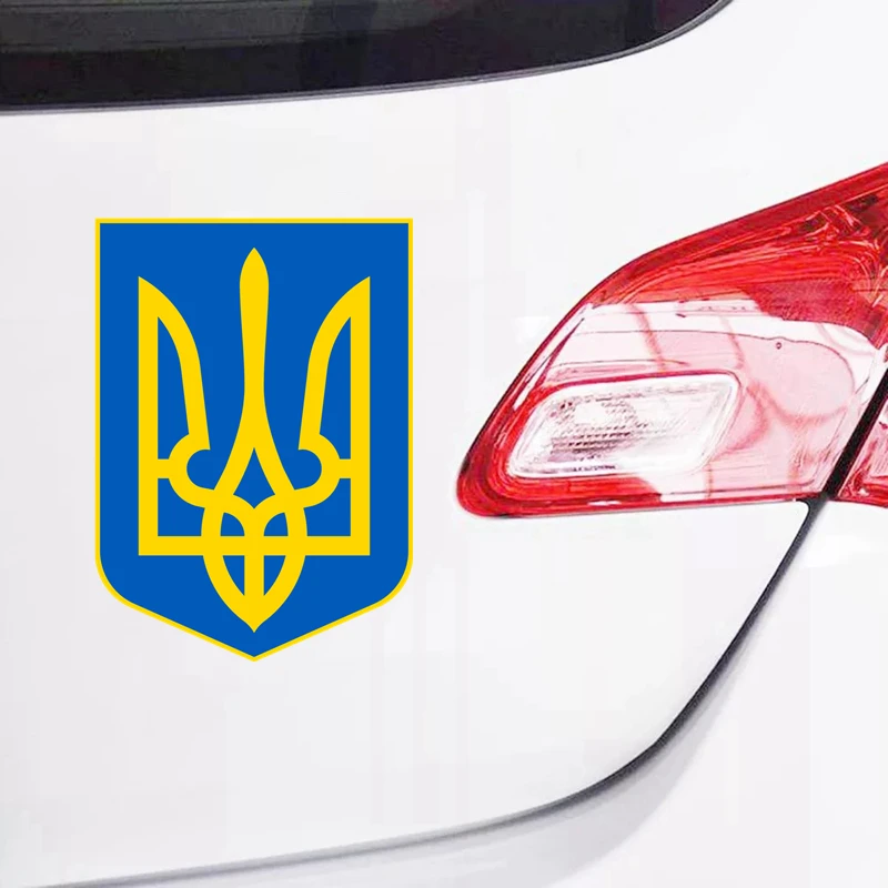 CK2703#13*18см наклейки на авто Печать Герб украины водонепроницаемые машину наклейка