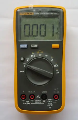 Оригинальный Цифровой мультиметр FLUKE 15B + F15B с автоматическим выбором диапазона и