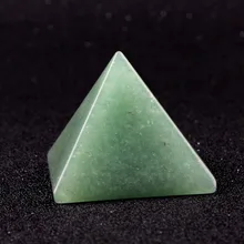 40*30 мм натуральный авантюрин Пирамида Форма украшение из натуральных камней резные ремесла точка чакры Исцеление Рейки Кристалл Бесплатный мешочек