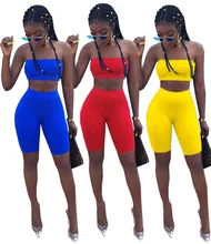 2018 New Arrival None Sleeveless Sweet Pullover Strapless Regular Elastic Waist Short Solid Knee Length Women's Sets 2018 New Arrival None Sleeveless Sweet Pullover Strapless Regular Elastic Waist Short Solid Knee Length Women's Sets