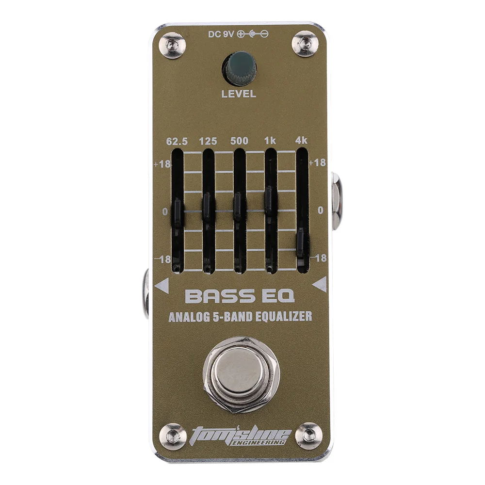 

New Arrival! AROMA AEB-3 Bass Analog 5-Band EQ Equalizer Mini Single Electric Guitarra Guitar Effect Pedal with True Bypass