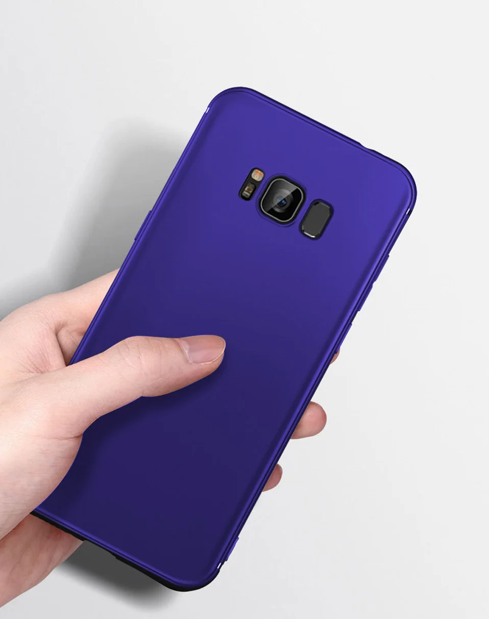 Новый тонкий силиконовый чехол для телефона samsung S9 S10 Plus Мягкий матовый ТПУ S10e