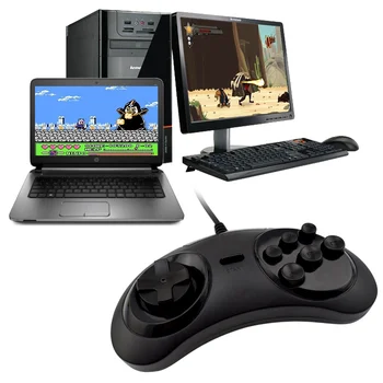 

2pc Wired USB Classic Gamepad 6 Buttons USB Gaming Joystick Holder for PC MAC Drive Controllers