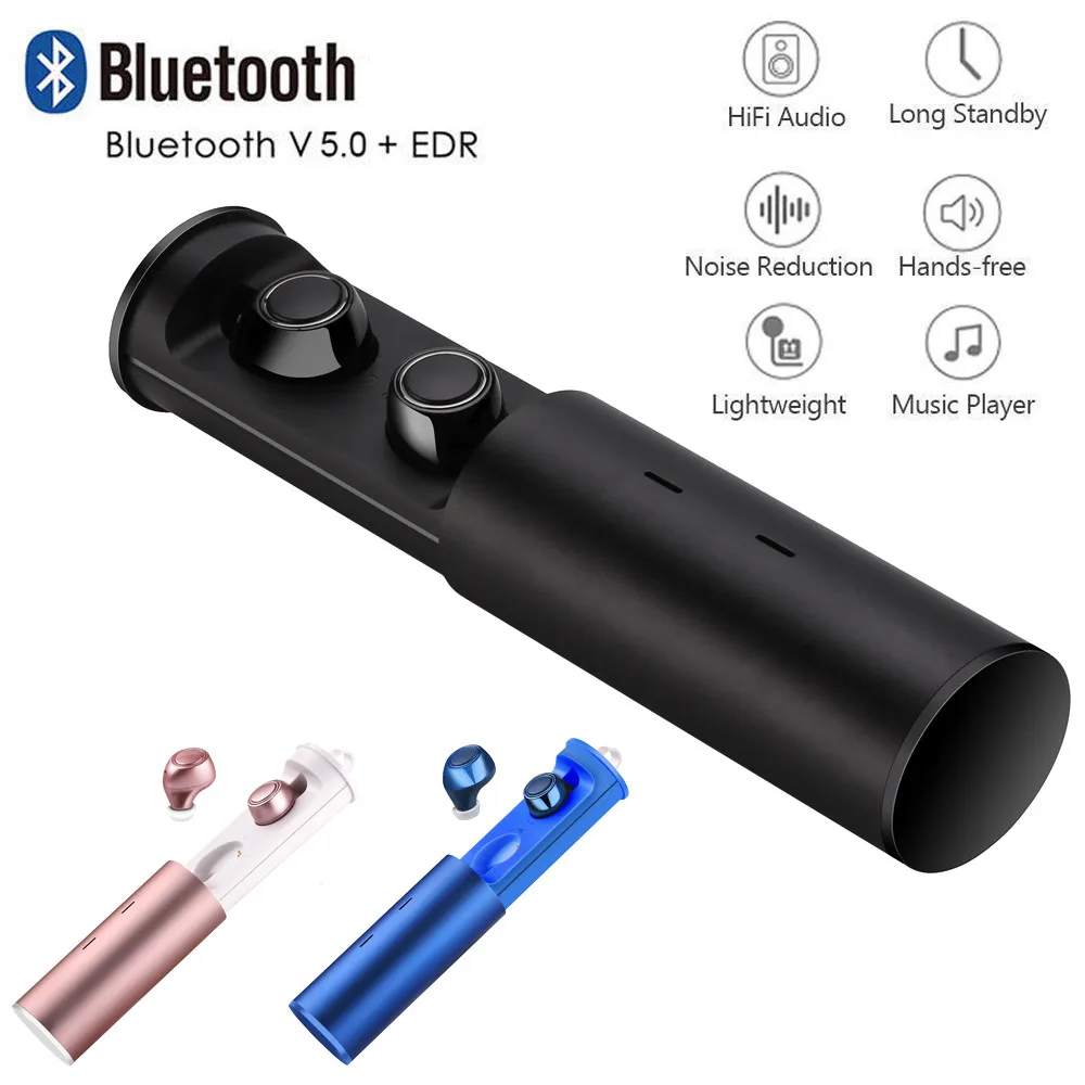 

Kinganda Mini True Wireless Earbud TWS Bluetooth 5.0 Stereo Earphone HIFI In-Ear Headset 7.5