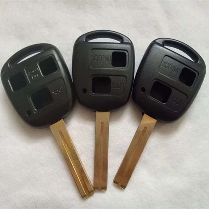 

DAKATU NO LOGO Replacement Housing Shell Remote Key Case Fob 2/3 Buttons For Lexus For Toyota CAMRY RAV4 Corolla PRADO YARIS TOY