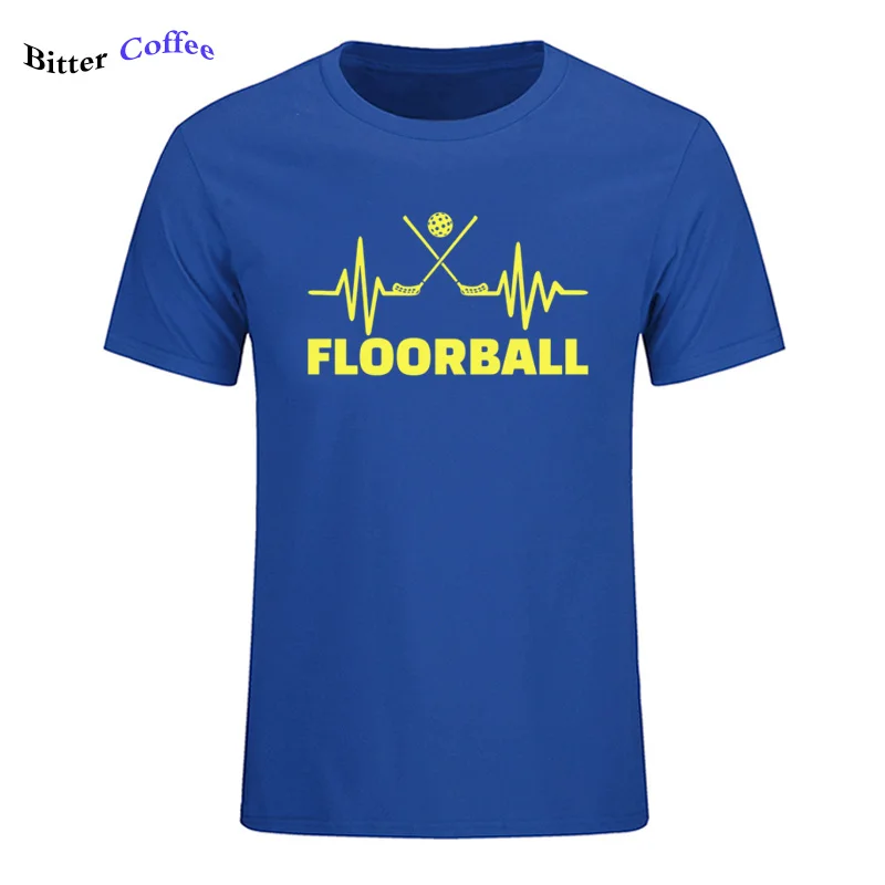 Мужская футболка Floorball Fan ECG для мужчин, Качественная мужская футболка с круглым вырезом и коротким рукавом, модная брендовая футболка - Цвет: 22