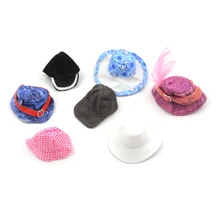 Different Styles Fashion Doll Hats Peaked Cap Accessories For Barbie Kurhn Ken Doll Gift For Girls Kids High Quality
