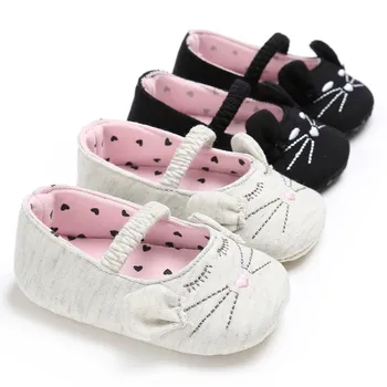 

Newborn Baby Girl Boy Shoes Comfortable Soft Shoes Fashion Lovely Cat Pattern Crib Toddler Shoes zapatos bebe recien nacido