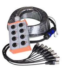 Высокое качество профессиональное аудио 8-канальный сетевой видеорегистратор этап змея кабель в случае если у вас возникают какие-либо XLR Сделано в Китае комбинированный разъем коробка 50FT